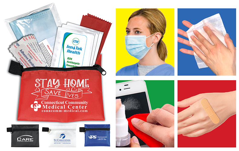 11 Pcs Antiseptic and Protective First Aid in Zipper Pouch 11 Pcs Antiseptic and Protective First Aid in Zipper Pouch